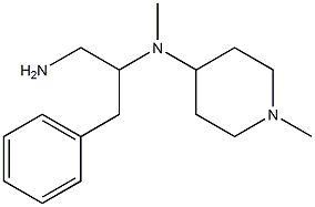 N-(2-amino-1-benzylethyl)-N-methyl-N-(1-methylpiperidin-4-yl)amine Struktur