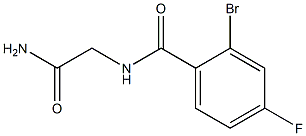 N-(2-amino-2-oxoethyl)-2-bromo-4-fluorobenzamide Struktur