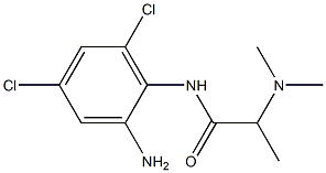 N-(2-amino-4,6-dichlorophenyl)-2-(dimethylamino)propanamide Struktur