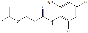 N-(2-amino-4,6-dichlorophenyl)-3-(propan-2-yloxy)propanamide Struktur