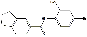 N-(2-amino-4-bromophenyl)-2,3-dihydro-1H-indene-5-carboxamide Struktur