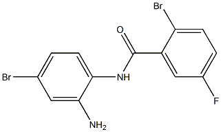 N-(2-amino-4-bromophenyl)-2-bromo-5-fluorobenzamide Struktur