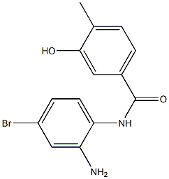 N-(2-amino-4-bromophenyl)-3-hydroxy-4-methylbenzamide Struktur