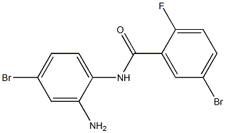 N-(2-amino-4-bromophenyl)-5-bromo-2-fluorobenzamide Struktur