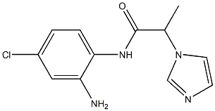 N-(2-amino-4-chlorophenyl)-2-(1H-imidazol-1-yl)propanamide Struktur