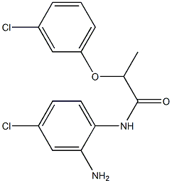 N-(2-amino-4-chlorophenyl)-2-(3-chlorophenoxy)propanamide Struktur