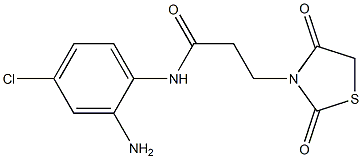 N-(2-amino-4-chlorophenyl)-3-(2,4-dioxo-1,3-thiazolidin-3-yl)propanamide Struktur