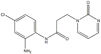 N-(2-amino-4-chlorophenyl)-3-(2-oxopyrimidin-1(2H)-yl)propanamide Struktur