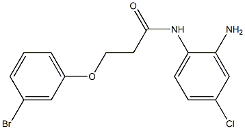 N-(2-amino-4-chlorophenyl)-3-(3-bromophenoxy)propanamide Struktur