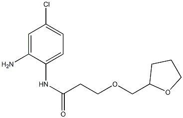 N-(2-amino-4-chlorophenyl)-3-(oxolan-2-ylmethoxy)propanamide Struktur