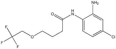 N-(2-amino-4-chlorophenyl)-4-(2,2,2-trifluoroethoxy)butanamide Struktur