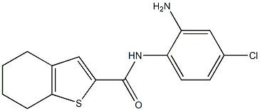 N-(2-amino-4-chlorophenyl)-4,5,6,7-tetrahydro-1-benzothiophene-2-carboxamide Struktur