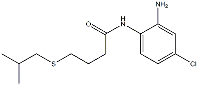 N-(2-amino-4-chlorophenyl)-4-[(2-methylpropyl)sulfanyl]butanamide Struktur