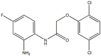 N-(2-amino-4-fluorophenyl)-2-(2,5-dichlorophenoxy)acetamide Struktur