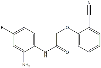 N-(2-amino-4-fluorophenyl)-2-(2-cyanophenoxy)acetamide Struktur