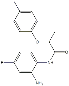 N-(2-amino-4-fluorophenyl)-2-(4-methylphenoxy)propanamide Struktur