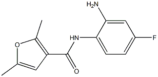 N-(2-amino-4-fluorophenyl)-2,5-dimethyl-3-furamide Struktur