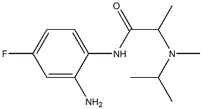 N-(2-amino-4-fluorophenyl)-2-[isopropyl(methyl)amino]propanamide Struktur