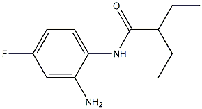 N-(2-amino-4-fluorophenyl)-2-ethylbutanamide Struktur