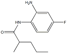 N-(2-amino-4-fluorophenyl)-2-methylpentanamide Struktur