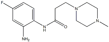 N-(2-amino-4-fluorophenyl)-3-(4-methylpiperazin-1-yl)propanamide Struktur