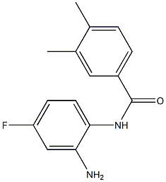 N-(2-amino-4-fluorophenyl)-3,4-dimethylbenzamide Struktur