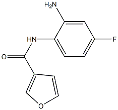 N-(2-amino-4-fluorophenyl)-3-furamide Struktur