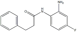 N-(2-amino-4-fluorophenyl)-3-phenylpropanamide Struktur