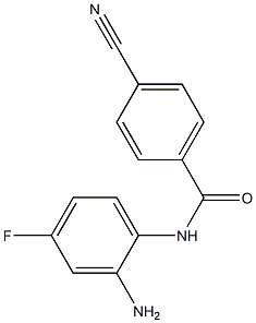 N-(2-amino-4-fluorophenyl)-4-cyanobenzamide Struktur