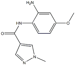 N-(2-amino-4-methoxyphenyl)-1-methyl-1H-pyrazole-4-carboxamide Struktur