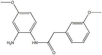 N-(2-amino-4-methoxyphenyl)-2-(3-methoxyphenyl)acetamide Struktur