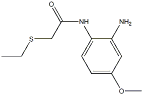 N-(2-amino-4-methoxyphenyl)-2-(ethylsulfanyl)acetamide Struktur