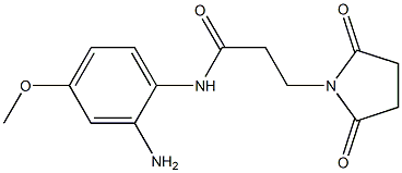 N-(2-amino-4-methoxyphenyl)-3-(2,5-dioxopyrrolidin-1-yl)propanamide Struktur