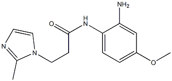 N-(2-amino-4-methoxyphenyl)-3-(2-methyl-1H-imidazol-1-yl)propanamide Struktur