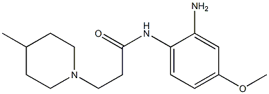 N-(2-amino-4-methoxyphenyl)-3-(4-methylpiperidin-1-yl)propanamide Struktur