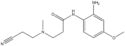 N-(2-amino-4-methoxyphenyl)-3-[(2-cyanoethyl)(methyl)amino]propanamide Struktur