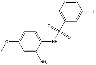 N-(2-amino-4-methoxyphenyl)-3-fluorobenzenesulfonamide Struktur