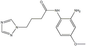 N-(2-amino-4-methoxyphenyl)-4-(1H-1,2,4-triazol-1-yl)butanamide Struktur