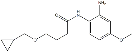 N-(2-amino-4-methoxyphenyl)-4-(cyclopropylmethoxy)butanamide Struktur