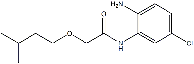 N-(2-amino-5-chlorophenyl)-2-(3-methylbutoxy)acetamide Struktur