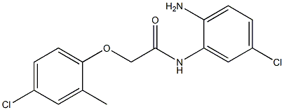 N-(2-amino-5-chlorophenyl)-2-(4-chloro-2-methylphenoxy)acetamide Struktur