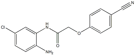 N-(2-amino-5-chlorophenyl)-2-(4-cyanophenoxy)acetamide Struktur