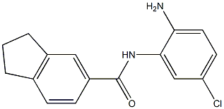 N-(2-amino-5-chlorophenyl)-2,3-dihydro-1H-indene-5-carboxamide Struktur