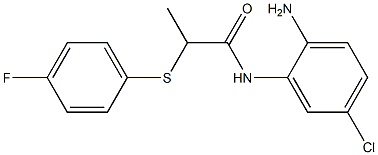 N-(2-amino-5-chlorophenyl)-2-[(4-fluorophenyl)sulfanyl]propanamide Struktur