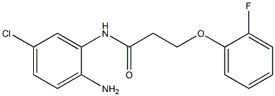 N-(2-amino-5-chlorophenyl)-3-(2-fluorophenoxy)propanamide Struktur