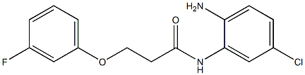 N-(2-amino-5-chlorophenyl)-3-(3-fluorophenoxy)propanamide Struktur