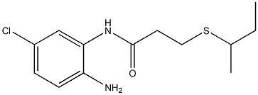 N-(2-amino-5-chlorophenyl)-3-(butan-2-ylsulfanyl)propanamide Struktur