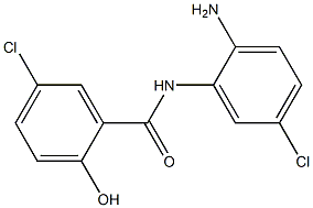 N-(2-amino-5-chlorophenyl)-5-chloro-2-hydroxybenzamide Struktur