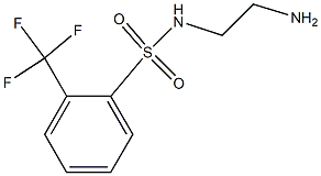 N-(2-aminoethyl)-2-(trifluoromethyl)benzene-1-sulfonamide Struktur