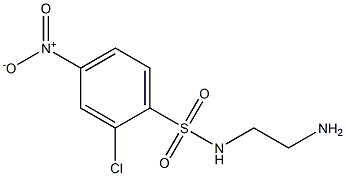 N-(2-aminoethyl)-2-chloro-4-nitrobenzene-1-sulfonamide Struktur